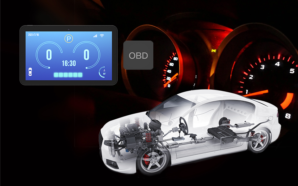 OBD and Navigation Tablet for Vehicle