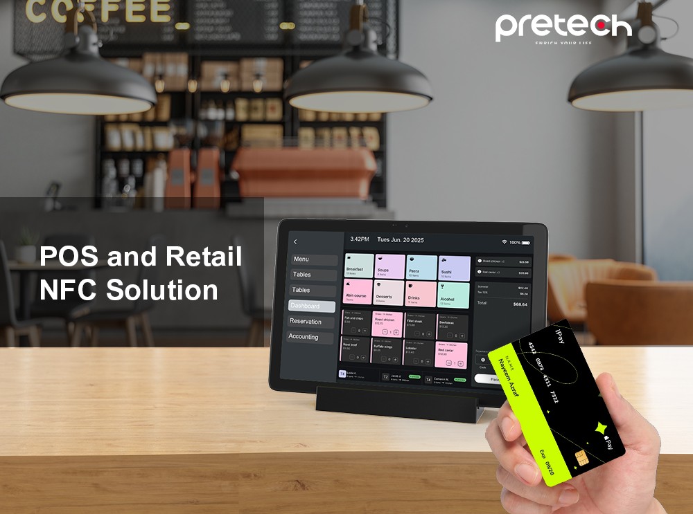 Empowering the POS Retail Payment Industry with GMS-Certified NFC Smart Android Tablet PC Solutions from Pretech