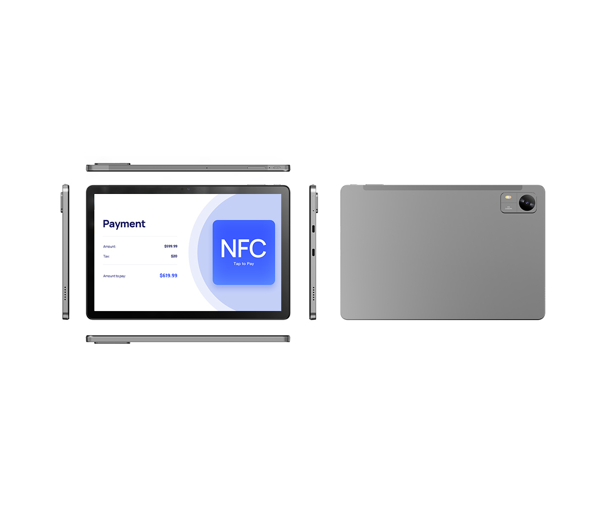Android Tablets Pretech L1008: 10.1-Inch NFC Tablet Android with Dual USB C and 6000mAh high-capacity battery 5