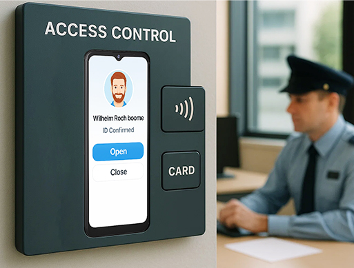 Security Access Control System with 6.5-inch NFC Smartphone