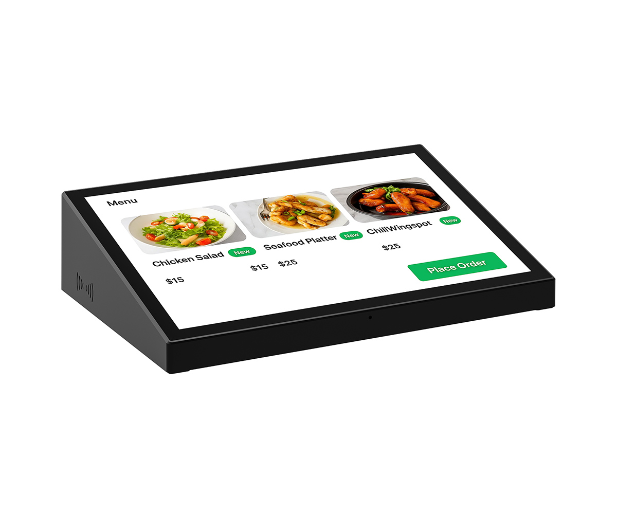 Ads Player 10.1-inch RK3576 Horizontal Desktop Tablet for Reception, NFC Card Reading, and Voting 1